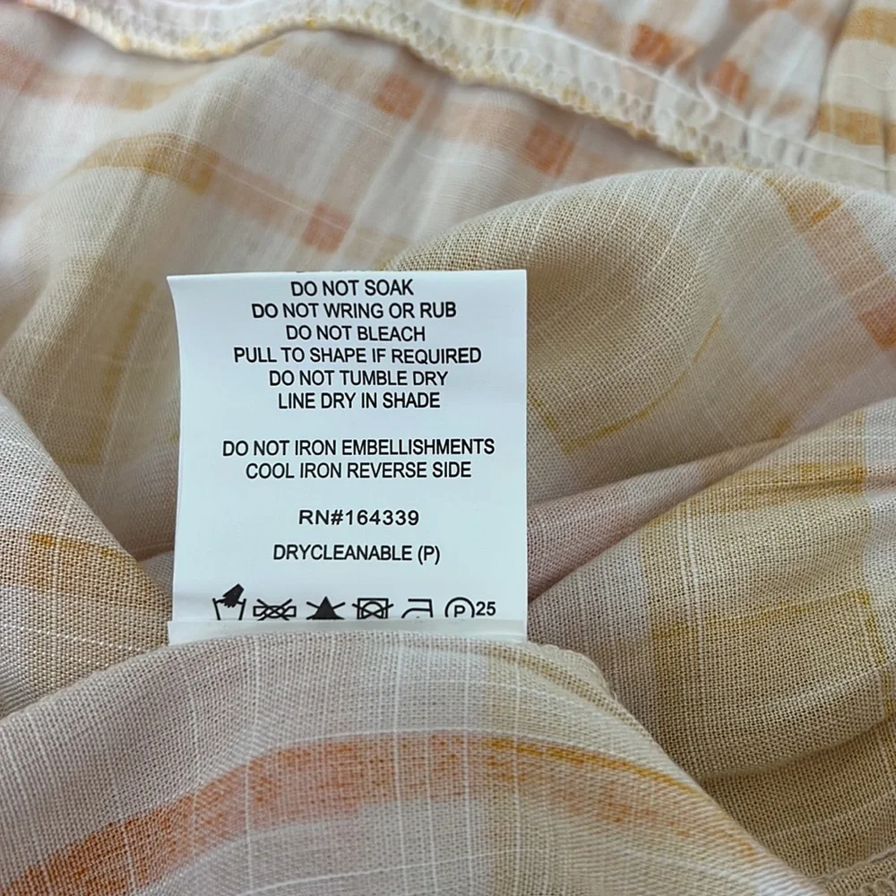 Petal & Pup Yellow and Peach Plaid Mini Dress - Picture 11 of 15